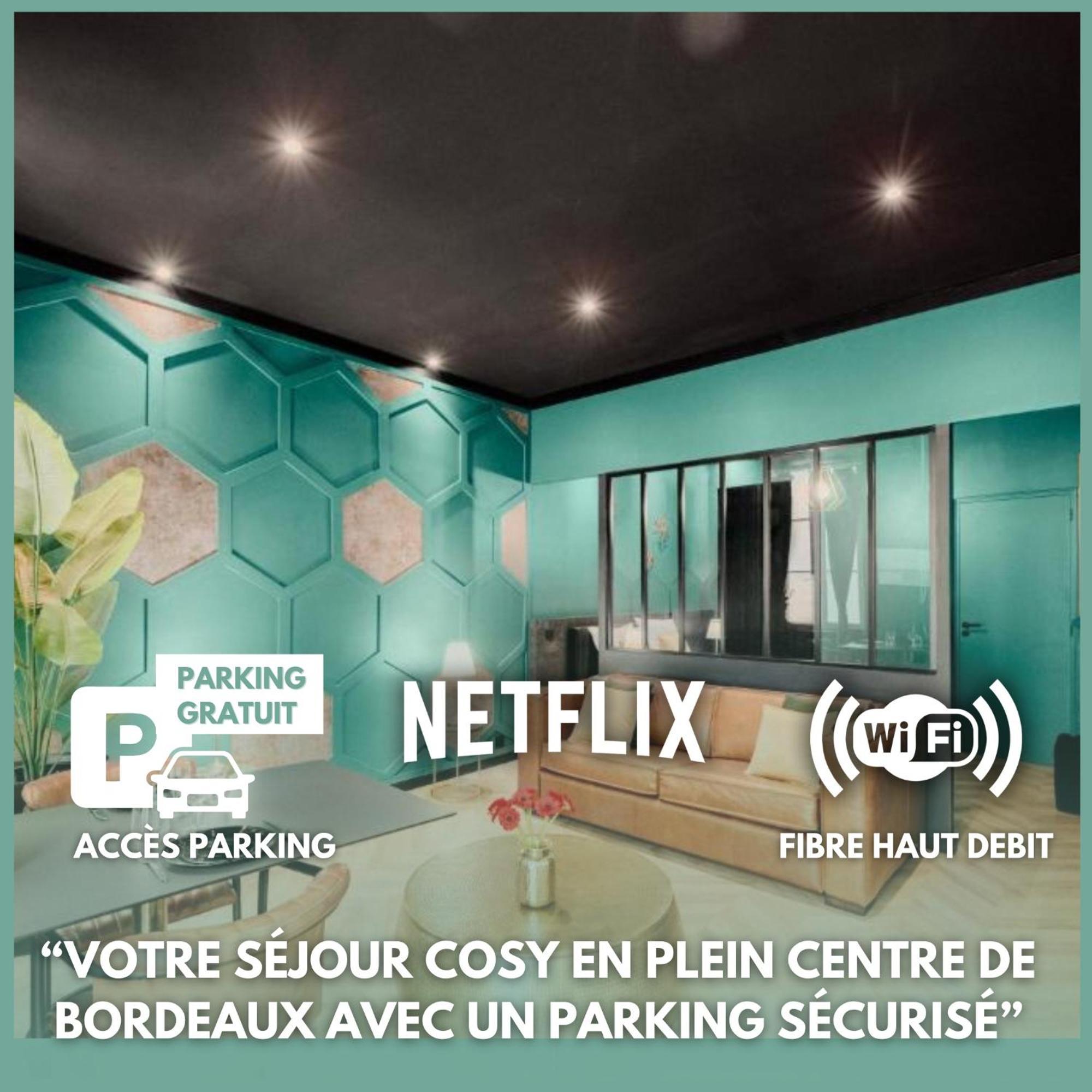 Free Parking - Self Checkin - Wifi - Netflix - City Center - Le Coste By SuperБордо Екстер'єр фото